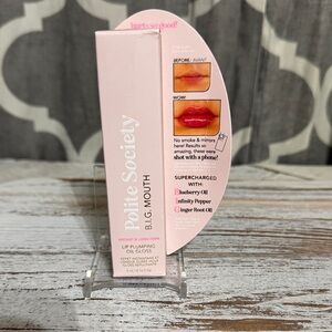 Petite Society BIG MOUTH Lip Plumping Gloss - Pink